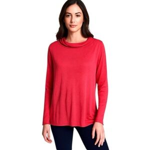 Eileen Fisher Organic Linen Sweater Pullover Mock Neck XL